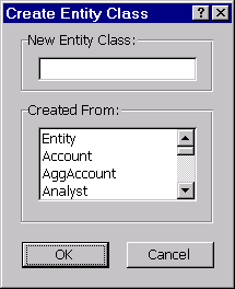 Create Entity Dialog Box