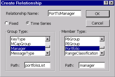 Creating PortToManager Relationship Paths