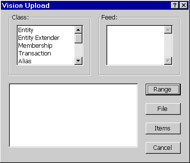 Upload Dialog Box