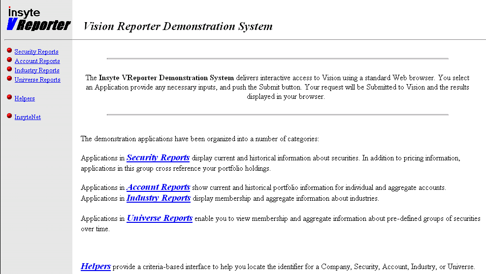 VReporter Home Page